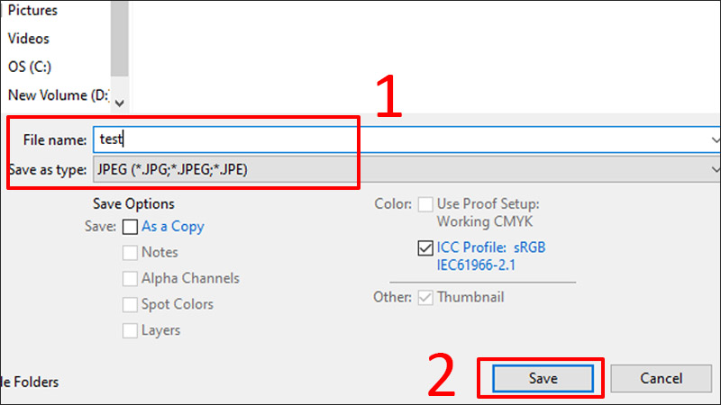 Đặt t&ecirc;n v&agrave; loại ảnh